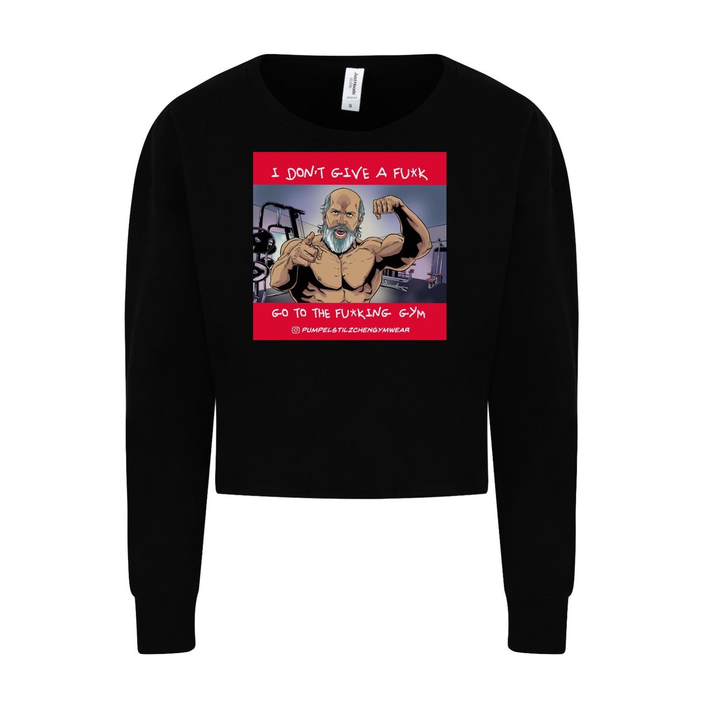 Ladies Cropped Sweat - Go to the f*cking gym!