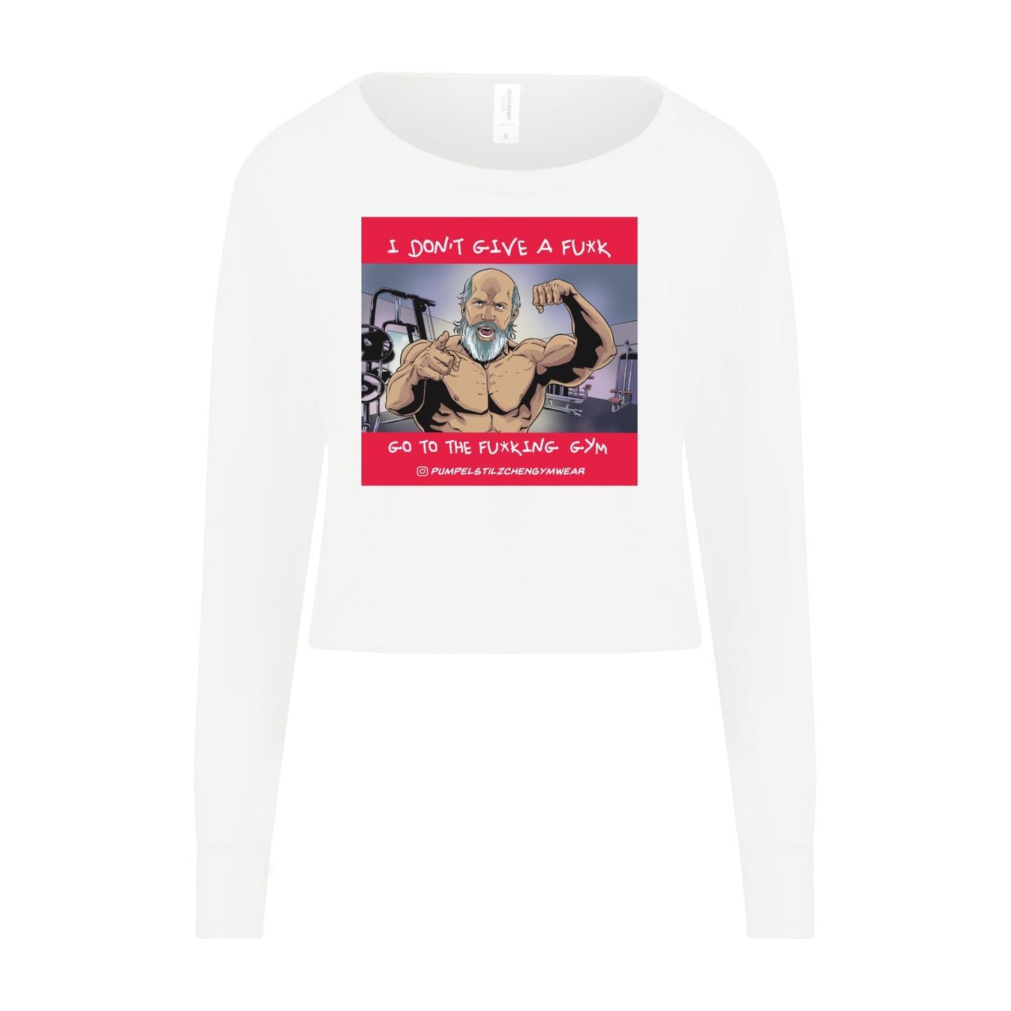 Ladies Cropped Sweat - Go to the f*cking gym!