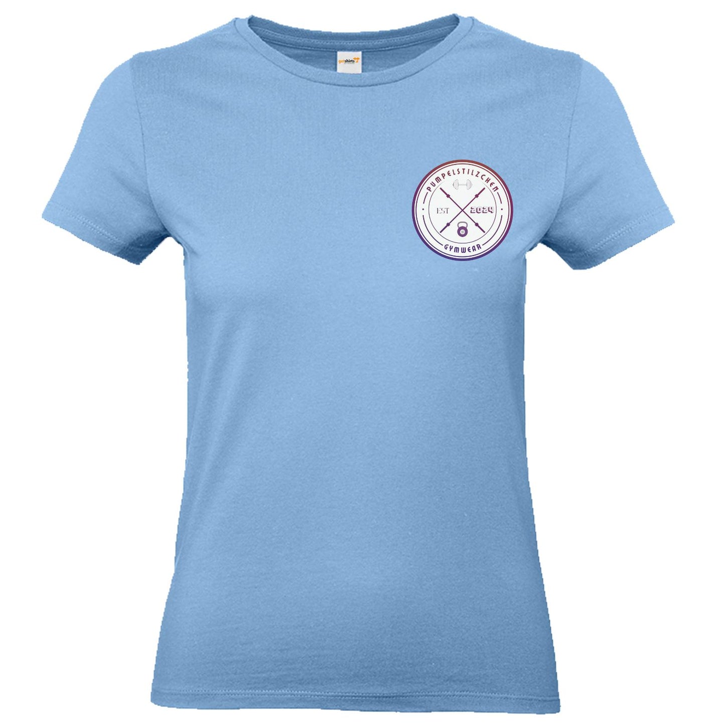 Basic Ladies Premium Shirt - Pumpelstilzchen Coloured Logo Back