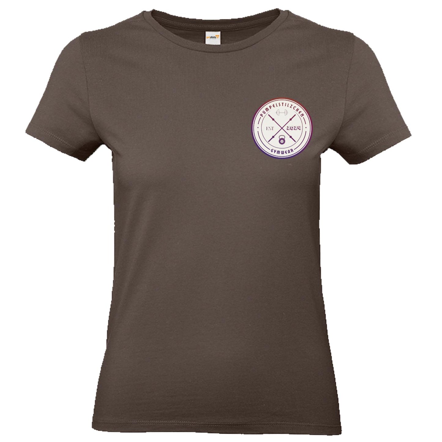 Basic Ladies Premium Shirt - Pumpelstilzchen Coloured Logo Back