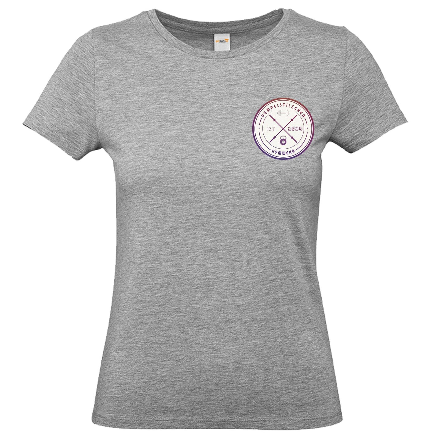 Basic Ladies Premium Shirt - Pumpelstilzchen Coloured Logo Back