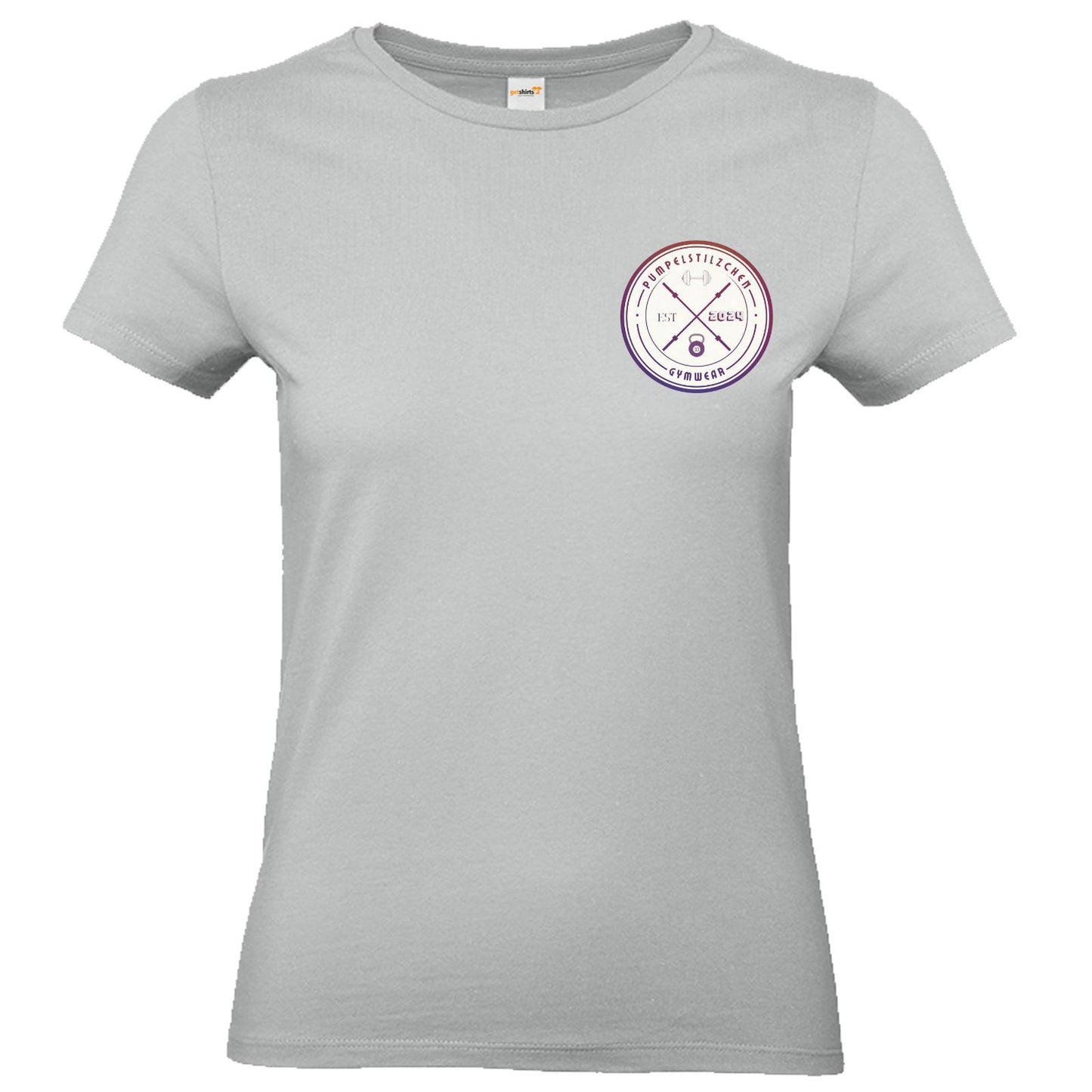 Basic Ladies Premium Shirt - Pumpelstilzchen Coloured Logo Back