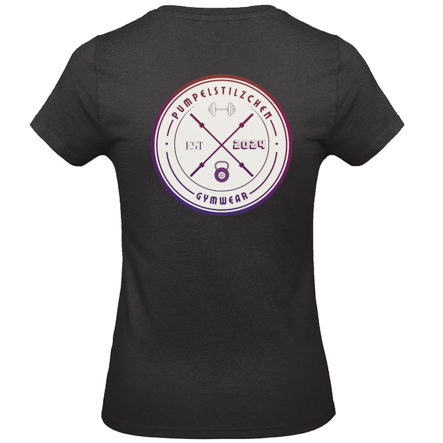 Basic Ladies Premium Shirt - Pumpelstilzchen Coloured Logo Back