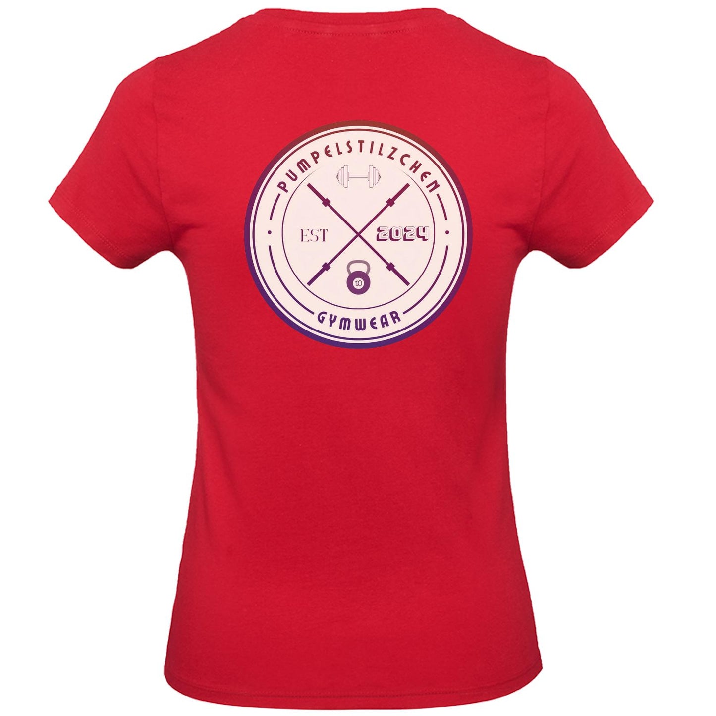 Basic Ladies Premium Shirt - Pumpelstilzchen Coloured Logo Back
