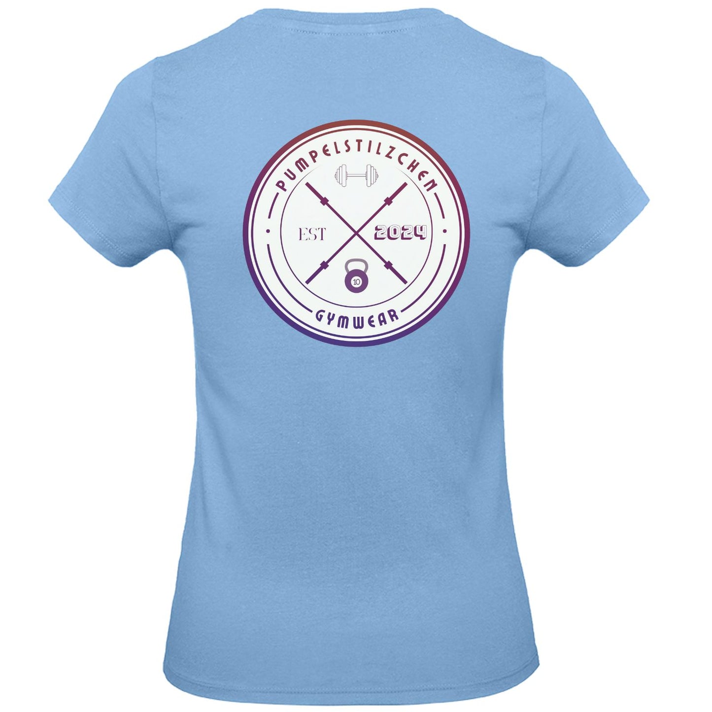 Basic Ladies Premium Shirt - Pumpelstilzchen Coloured Logo Back