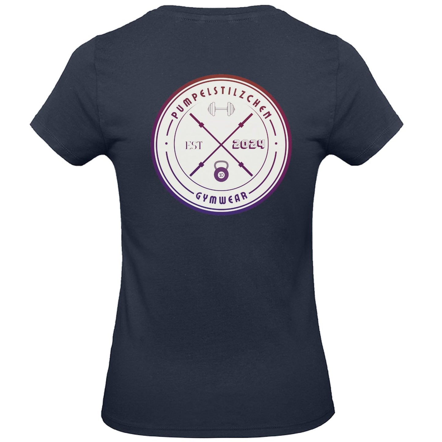 Basic Ladies Premium Shirt - Pumpelstilzchen Coloured Logo Back