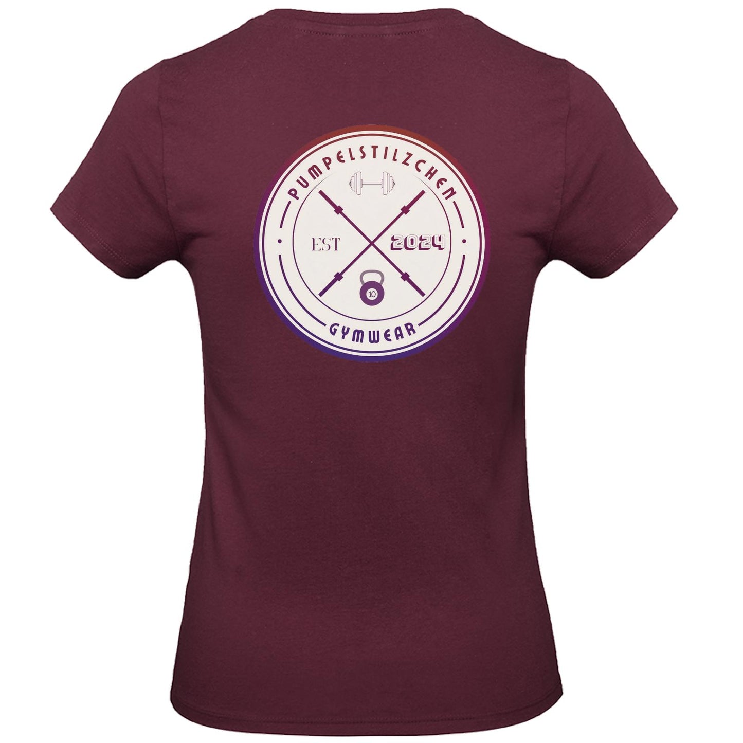 Basic Ladies Premium Shirt - Pumpelstilzchen Coloured Logo Back