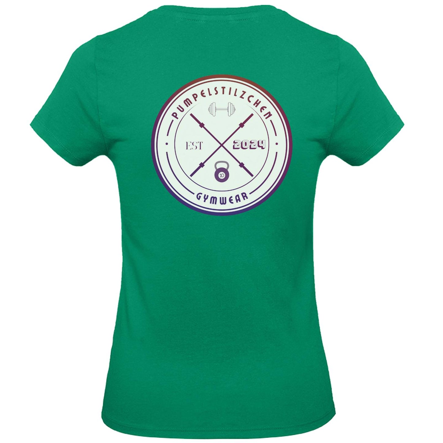 Basic Ladies Premium Shirt - Pumpelstilzchen Coloured Logo Back