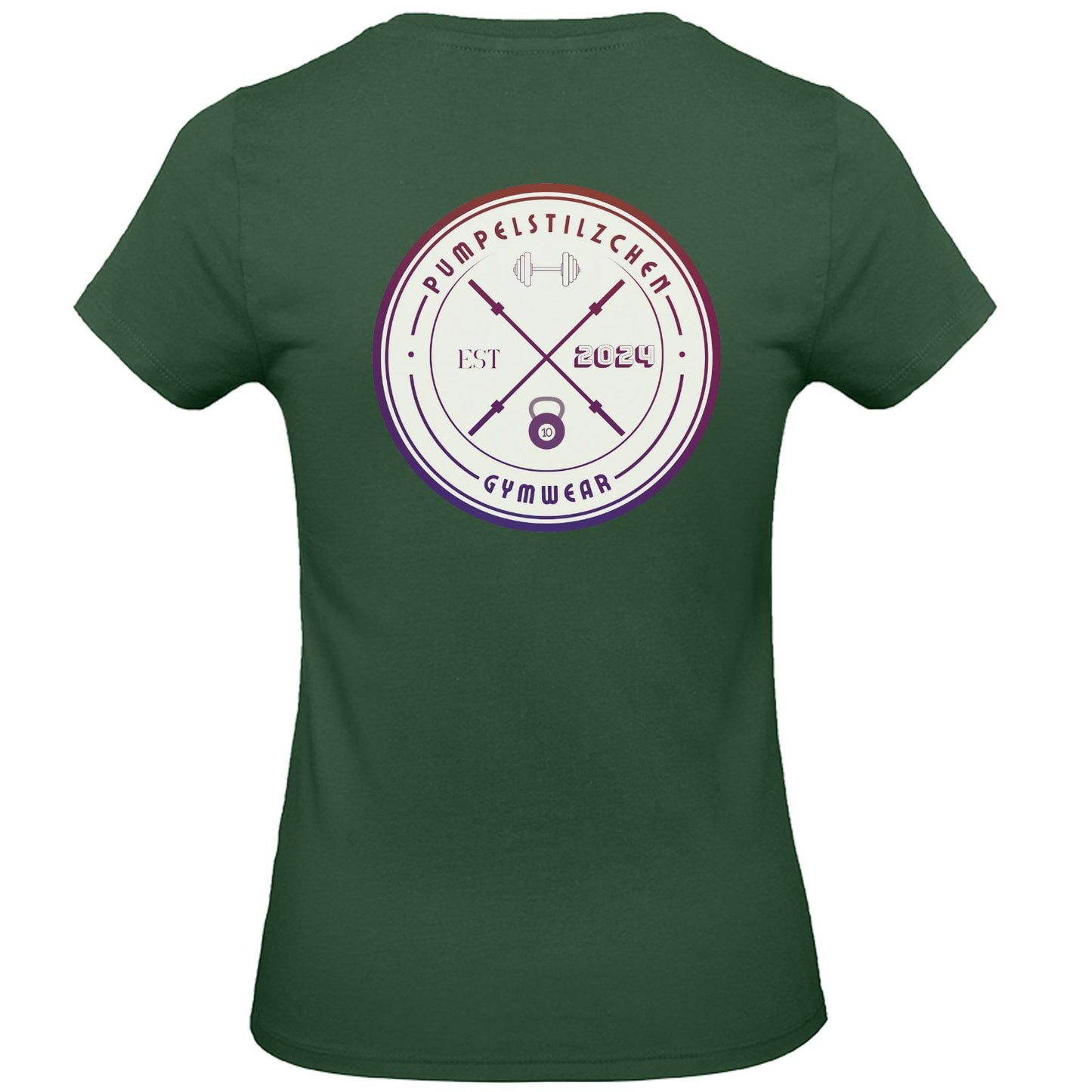 Basic Ladies Premium Shirt - Pumpelstilzchen Coloured Logo Back