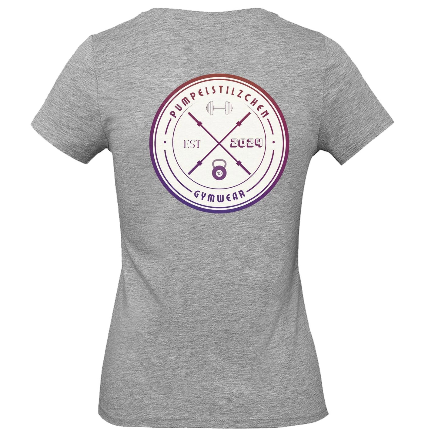 Basic Ladies Premium Shirt - Pumpelstilzchen Coloured Logo Back