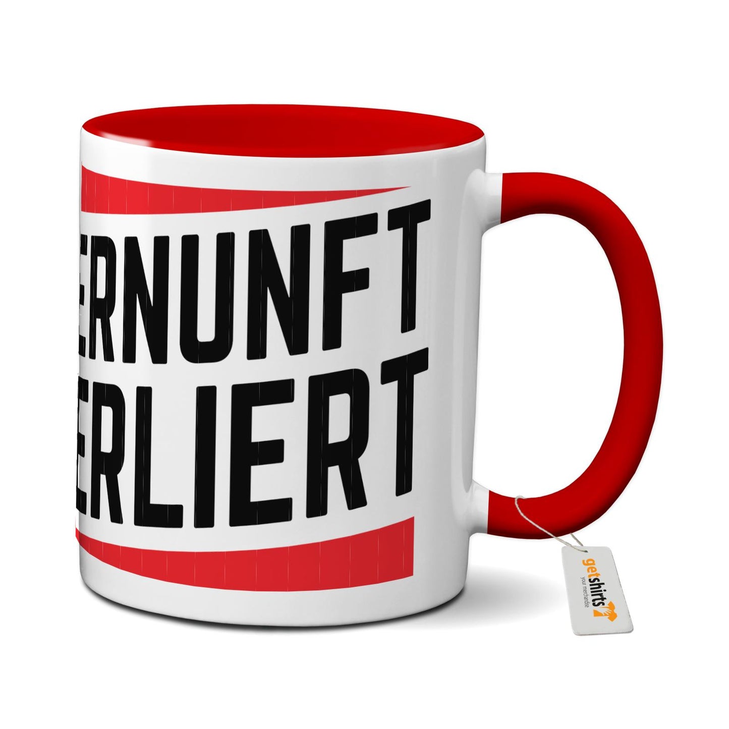 Tasse farbig - Vernunft verliert