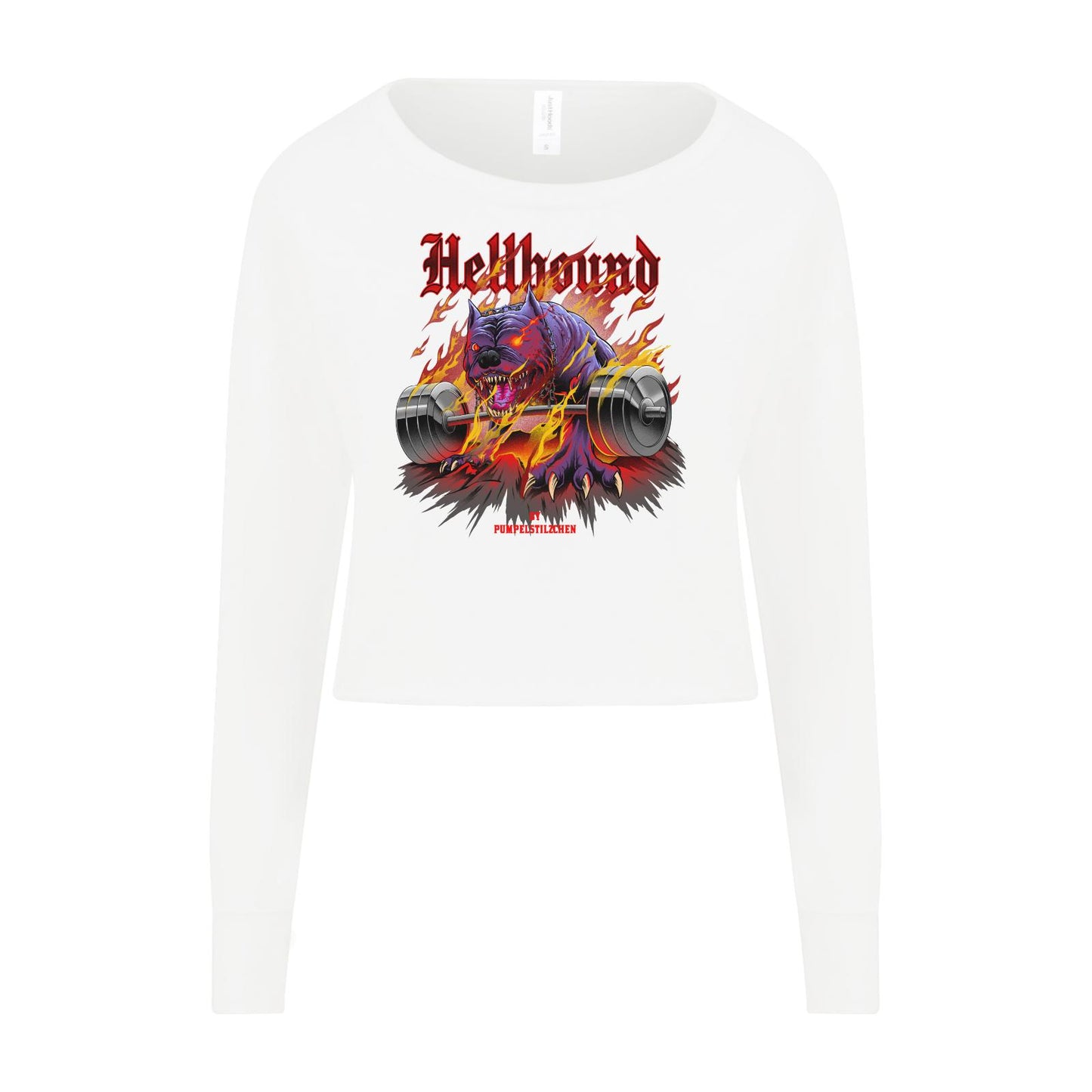 Ladies Crop - Hellhound unleashed
