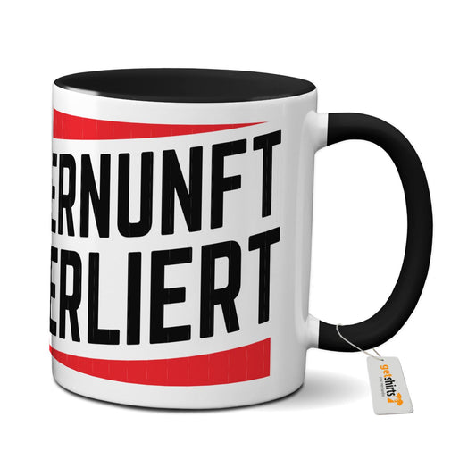 Tasse farbig - Vernunft verliert