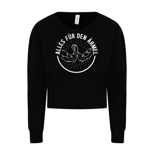 Womans Cropped Sweat - Alles für den Ärmel